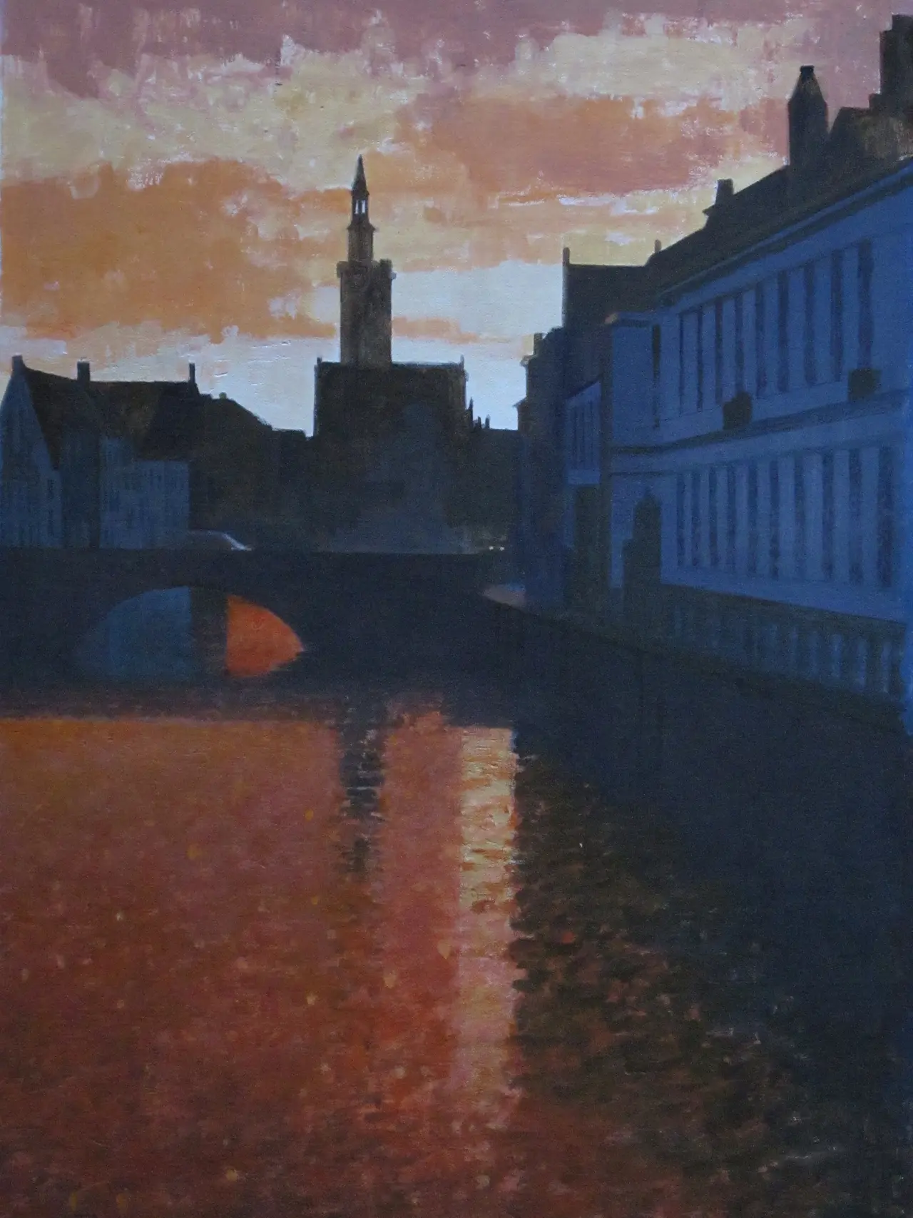 Peter Kelly - red sky at night, bruges